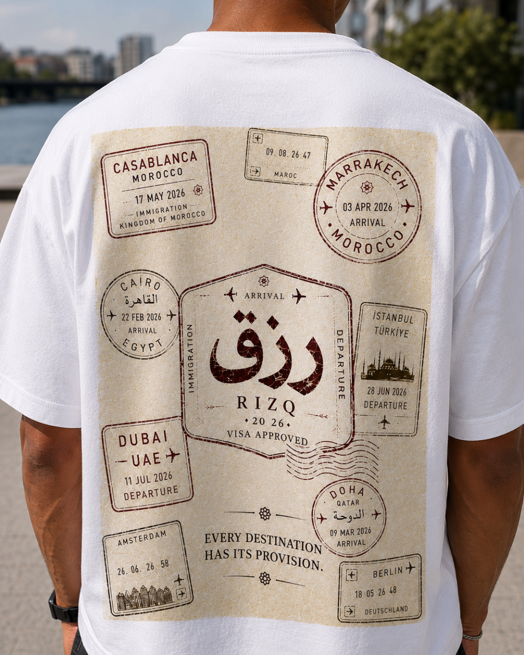 RIZQ Passport Oversized Tee