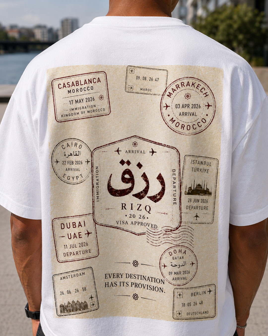 RIZQ Passport Oversized Tee