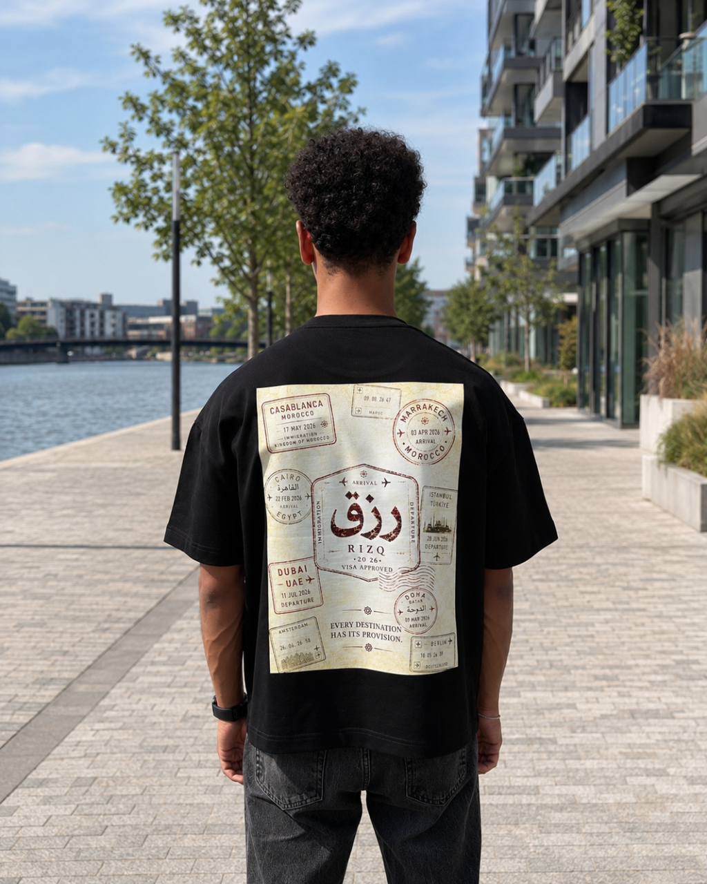 RIZQ Passport Oversized Tee