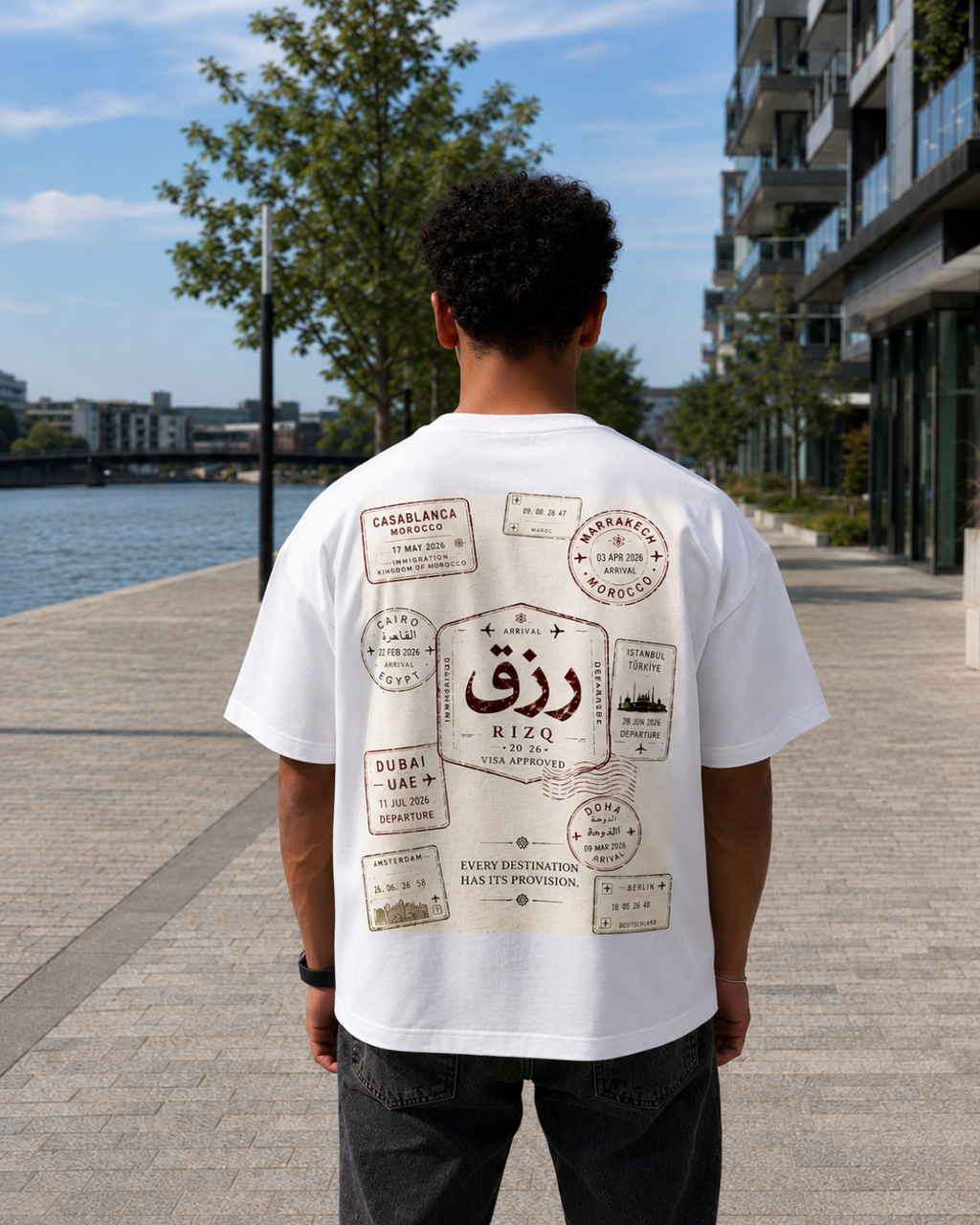 RIZQ Passport Oversized Tee