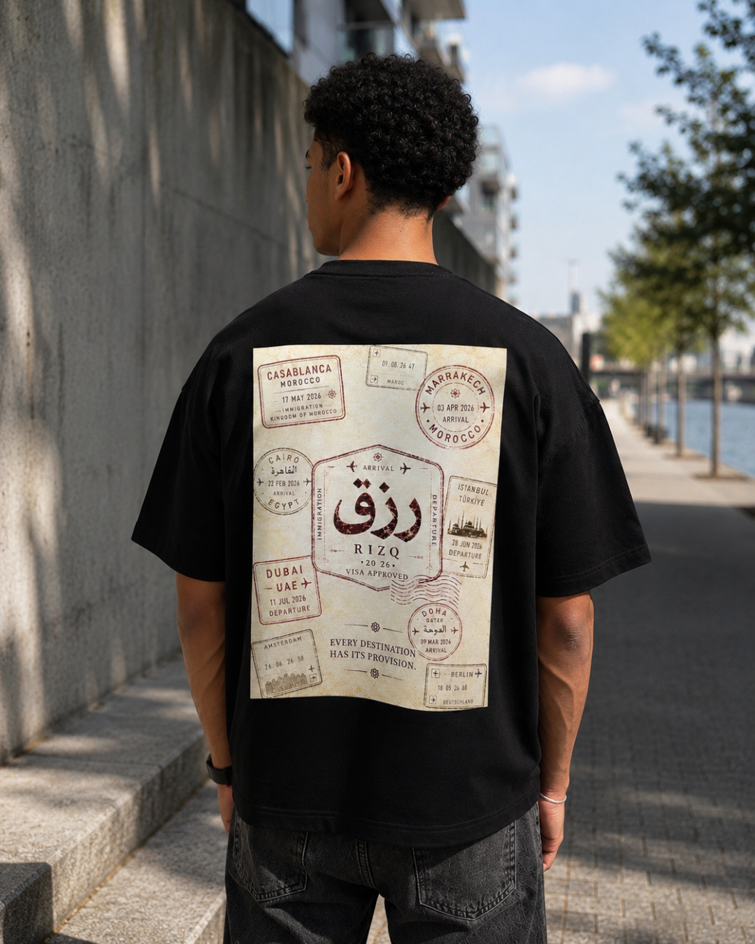 RIZQ Passport Oversized Tee