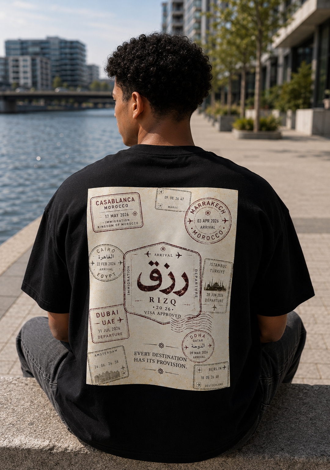 RIZQ Passport Oversized Tee