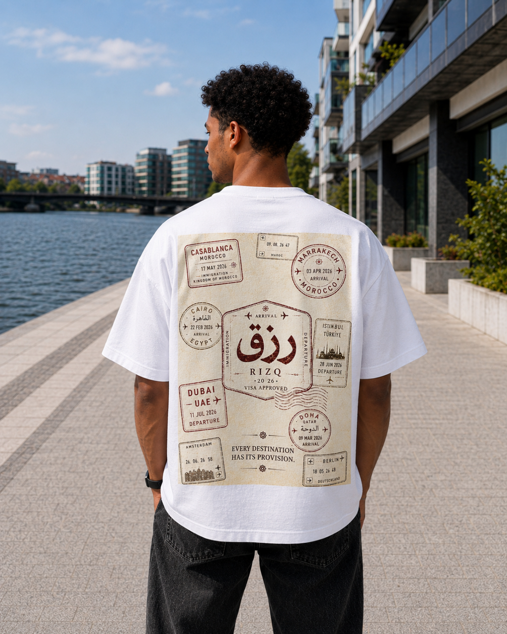 RIZQ Passport Oversized Tee