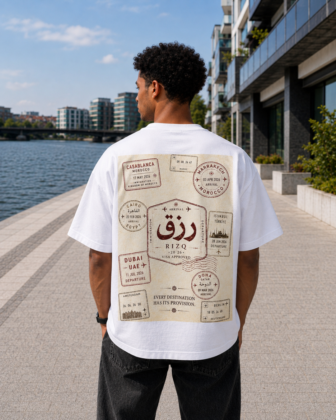 RIZQ Passport Oversized Tee