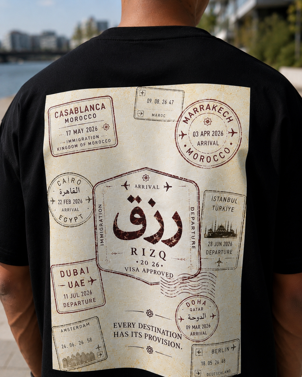 RIZQ Passport Oversized Tee
