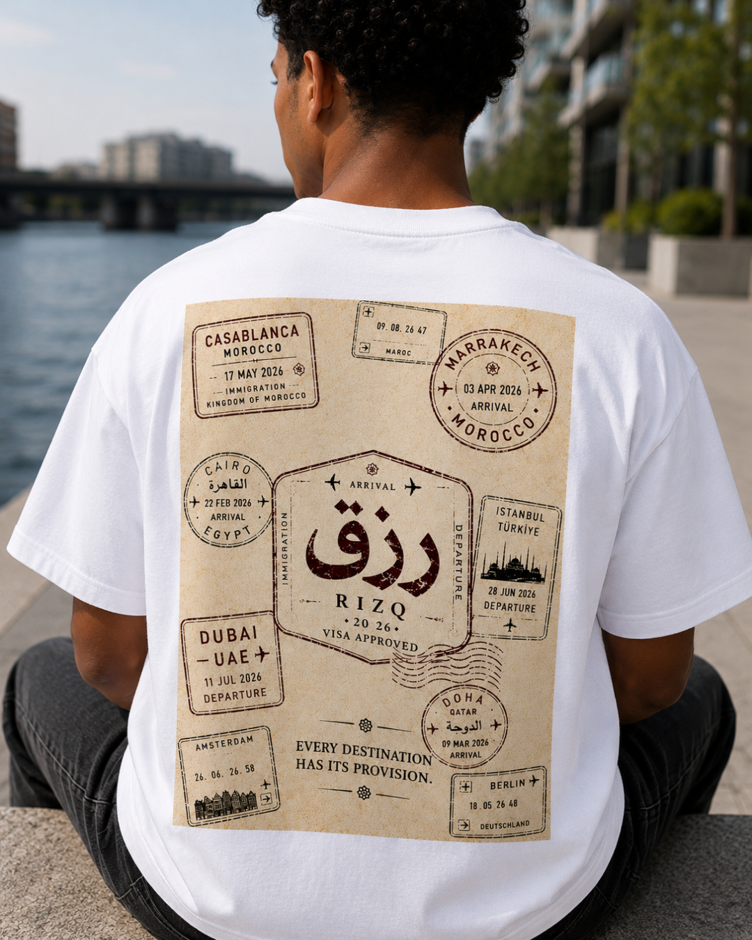 RIZQ Passport Oversized Tee